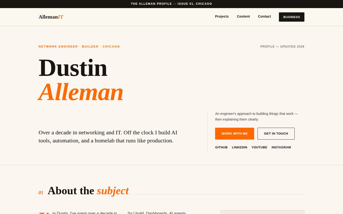Editorial profile