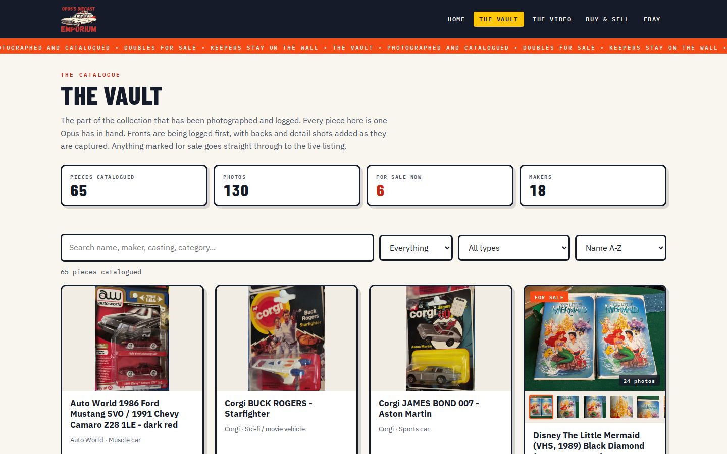 Opus's Diecast Emporium